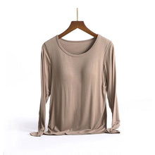Laden Sie das Bild in den Galerie-Viewer, Damen Thermo Langarm-Shirt mit Brustpolster