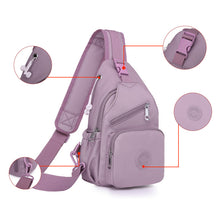 Laden Sie das Bild in den Galerie-Viewer, Damen-Schultertasche aus Segeltuch mit mehreren Taschen