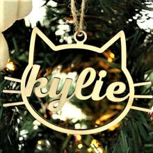 Laden Sie das Bild in den Galerie-Viewer, SANK®PERSONALISIERTE HUNDE/KATZE PFOTE WEIHNACHTSVERZIERUNG
