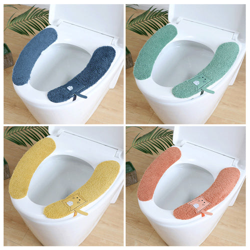 Waschbare Toilettensitzauflage aus Plüsch
