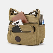 Laden Sie das Bild in den Galerie-Viewer, Modische Umhängetasche aus Segeltuch mit großem Fassungsvermögen
