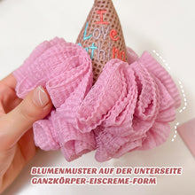 Laden Sie das Bild in den Galerie-Viewer, Badekugel süßes Eiscreme-Peeling-Tuch