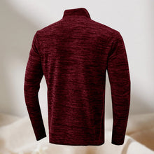 Laden Sie das Bild in den Galerie-Viewer, Herren-Sweatshirt mit halbem Reißverschluss und Stehkragen