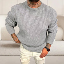 Laden Sie das Bild in den Galerie-Viewer, Einfarbiger Pullover mit Rundhalsausschnitt