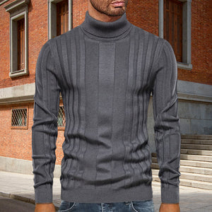 Lässiger Strickpullover mit Rollkragen für Herren