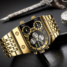 Laden Sie das Bild in den Galerie-Viewer, Leuchtquarzuhr mit mehreren Zeitzonen