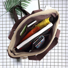 Laden Sie das Bild in den Galerie-Viewer, Umhängetasche aus Segeltuch mit großem Fassungsvermögen und Katzendruck