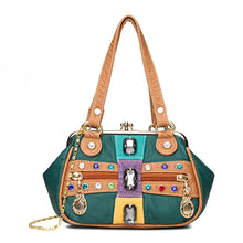 Laden Sie das Bild in den Galerie-Viewer, Damen Stilvolle Handtasche mit Schmucksteinen