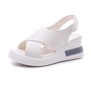 Damen Sandalen/Hausschuhe aus weichem Leder