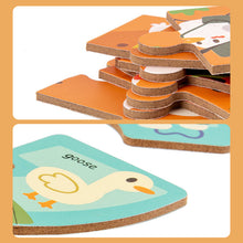 Laden Sie das Bild in den Galerie-Viewer, Buchstaben oder Nummer Tierpuzzle