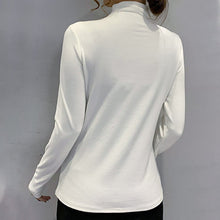 Laden Sie das Bild in den Galerie-Viewer, Warmer Langärmeliger Halbrollkragenpullover  für Damen