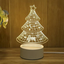 Laden Sie das Bild in den Galerie-Viewer, 3D Nachtlicht USB-Stecker dimmbare LED-Schlafzimmer-Nachttischlampe
