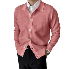 Laden Sie das Bild in den Galerie-Viewer, Einfarbige Strickjacke mit Knöpfen