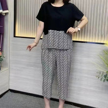 Laden Sie das Bild in den Galerie-Viewer, Stilvolles Lässiges 2-teiliges Set in Übergröße