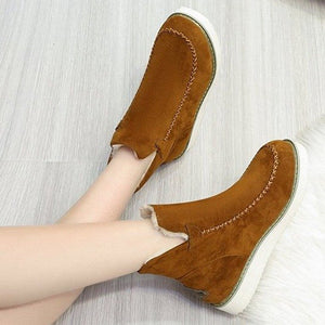 Baumwollstiefel mit dicken Sohlen