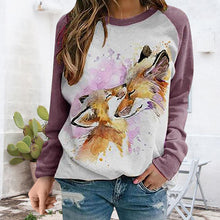 Laden Sie das Bild in den Galerie-Viewer, Lässiges Langarm-Kaninchen-T-Shirt