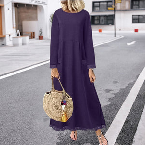 Spitzen-Fleece-Kleid