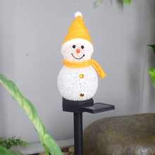 Laden Sie das Bild in den Galerie-Viewer, Super süße wasserdichte Solarenergie Schneemann Lampe