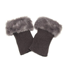 Laden Sie das Bild in den Galerie-Viewer, Damen Warme Stiefelüberzüge mit Pelzbesatz