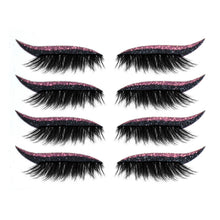 Laden Sie das Bild in den Galerie-Viewer, Wiederverwendbare Eyeliner und Wimpernaufkleber