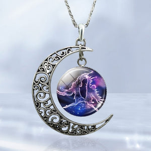 Sternzeichen Mond Halskette