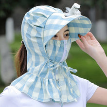 Laden Sie das Bild in den Galerie-Viewer, Sonnenhut mit Fächervisier und langer Krempe