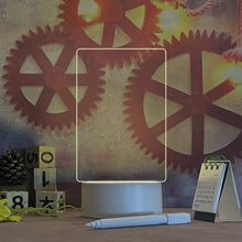 Laden Sie das Bild in den Galerie-Viewer, Transparente Leuchtende Acryl-Notiztafel