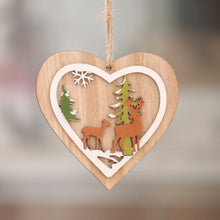 Laden Sie das Bild in den Galerie-Viewer, Weihnachten Anhänger aus Holz