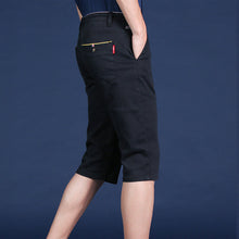 Laden Sie das Bild in den Galerie-Viewer, Elastische Faltenfreie Mittelgroße Anzughose für Herren aus Eisseide