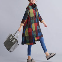 Laden Sie das Bild in den Galerie-Viewer, Unregelmäßiges Kleid mit Rollkragen für Damen