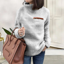 Laden Sie das Bild in den Galerie-Viewer, Thermopullover mit Rollkragen und Reißverschluss