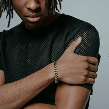 Laden Sie das Bild in den Galerie-Viewer, Einfaches sechsseitiges Schleifarmband für Herren