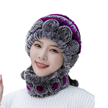 Laden Sie das Bild in den Galerie-Viewer, Rex-Kaninchenfellmütze