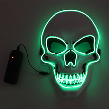 Laden Sie das Bild in den Galerie-Viewer, LED leuchtende Totenkopfmaske