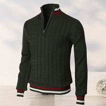 Laden Sie das Bild in den Galerie-Viewer, Farbe-Block-Rollkragenpullover mit Reißverschluss