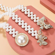 Laden Sie das Bild in den Galerie-Viewer, Perle Schmetterling Gürtelschnalle Taillenkette