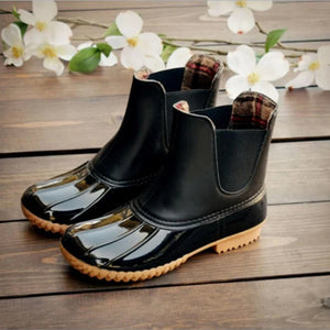 Regenfeste Stiefeletten mit runder Zehenpartie für Damen