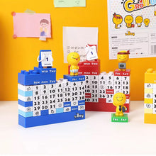 Laden Sie das Bild in den Galerie-Viewer, Schöner Cartoon-Block-Puzzle-Kalender