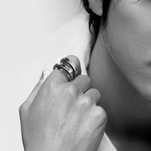 Laden Sie das Bild in den Galerie-Viewer, Offener Silber Engelsfederring