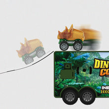 Laden Sie das Bild in den Galerie-Viewer, Kinder Dinosaurier Transport Spielzeug Lagerwagen