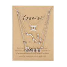Laden Sie das Bild in den Galerie-Viewer, Kreative Halsketten mit zwölf Sternbildern (drei Stücke)