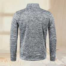 Laden Sie das Bild in den Galerie-Viewer, Reißverschluss-Revers Sportssweatshirt für Herren