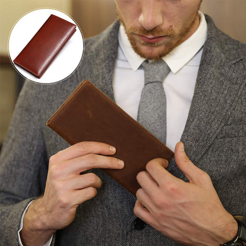 Langes Portemonnaie aus echtem Leder für Männer