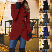 Laden Sie das Bild in den Galerie-Viewer, Schräg geöffnete windabweisende Jacke mit Knopf