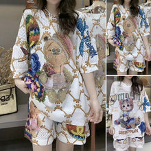 Laden Sie das Bild in den Galerie-Viewer, Süßes Kurzarm-T-Shirt mit Pailletten