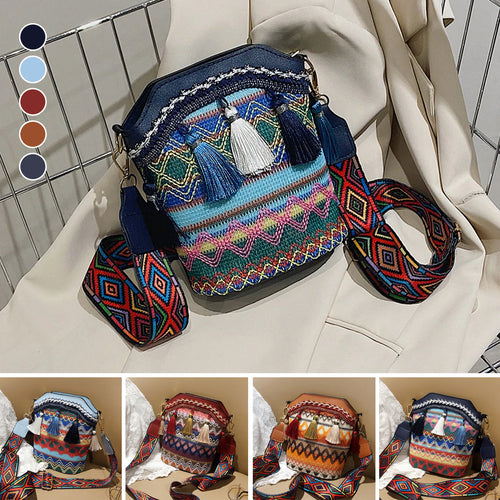 Modische ethnische gewebte Umhängetasche für Damen