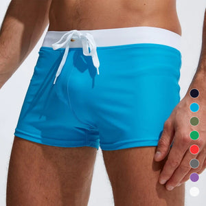 Einfarbige Strand-Badehose Für Herren
