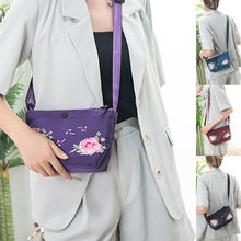 Laden Sie das Bild in den Galerie-Viewer, Stilvolle Umhängetasche mit Blumenstickerei