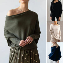 Laden Sie das Bild in den Galerie-Viewer, Gestrickter Schalpullover