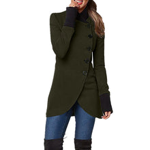 Laden Sie das Bild in den Galerie-Viewer, Schräg geöffnete windabweisende Jacke mit Knopf